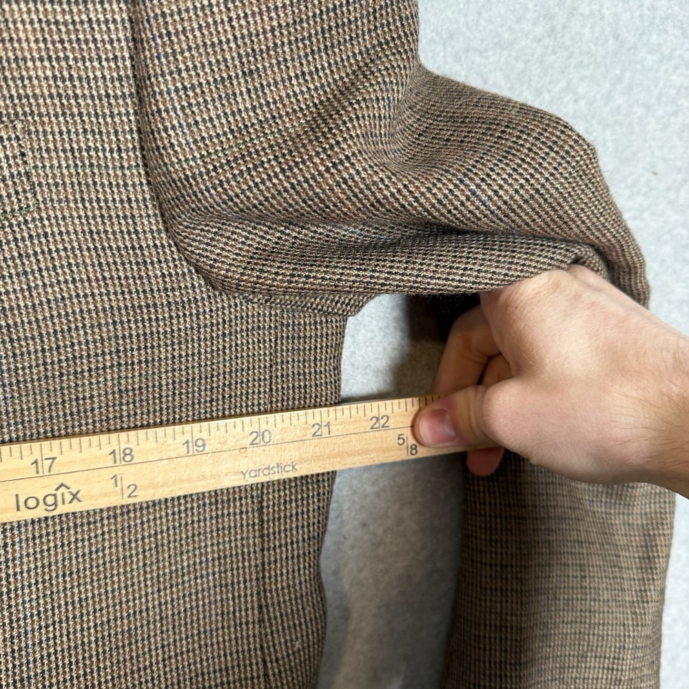 Chaps Ralph Lauren Blazer Jacket Mens 40 R Brown - Picture 4 of 7